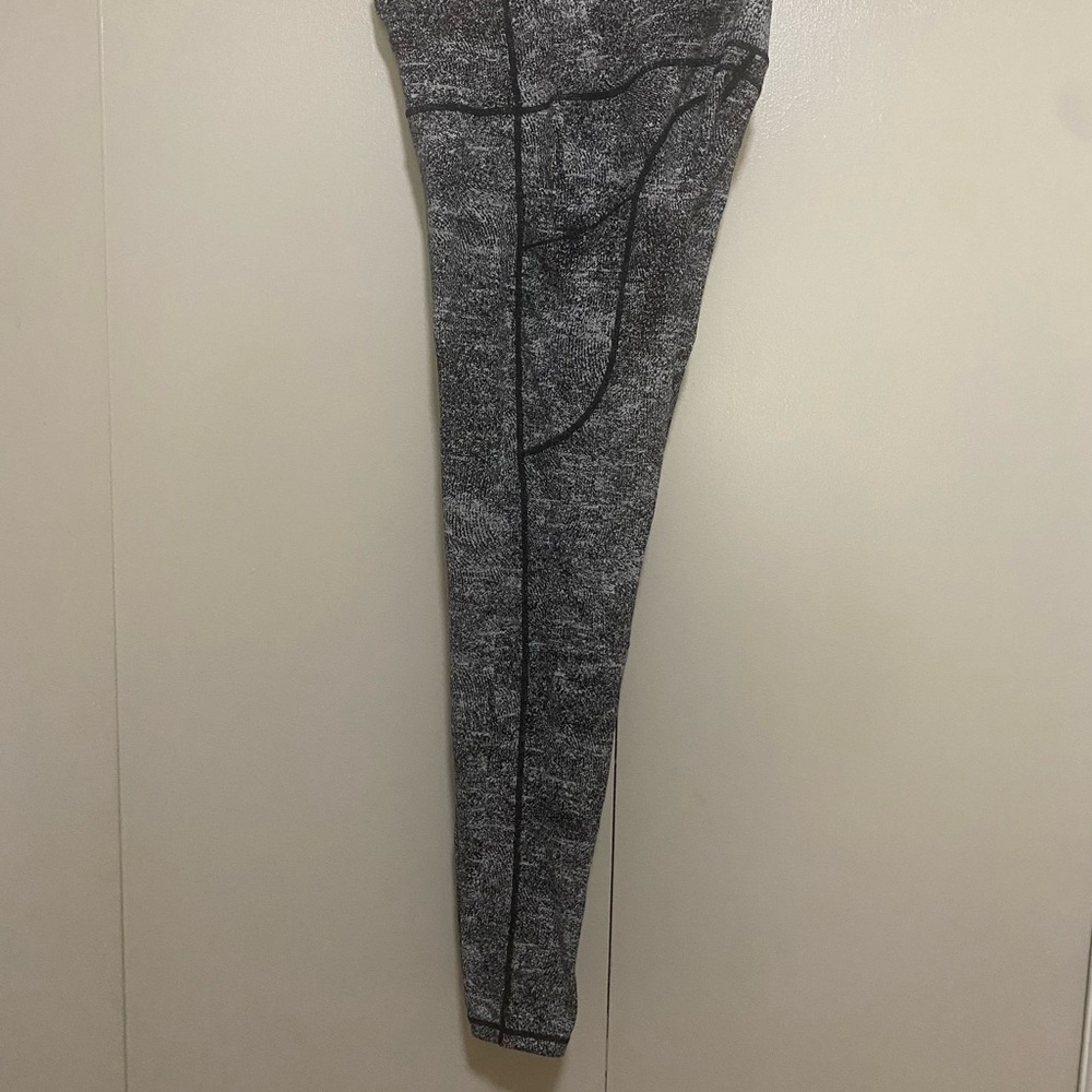 Gray Leggings with Black Accents - Picture 2 of 5